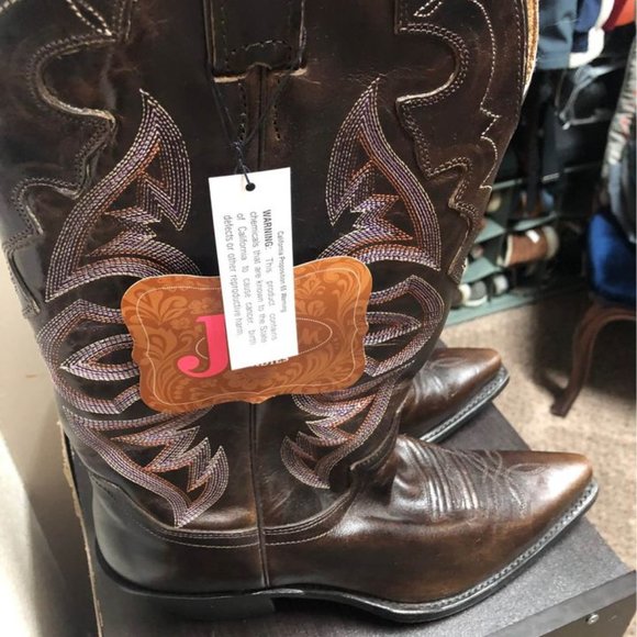 Leather Justin Boots - Brand New! Size 9 - Picture 5 of 5